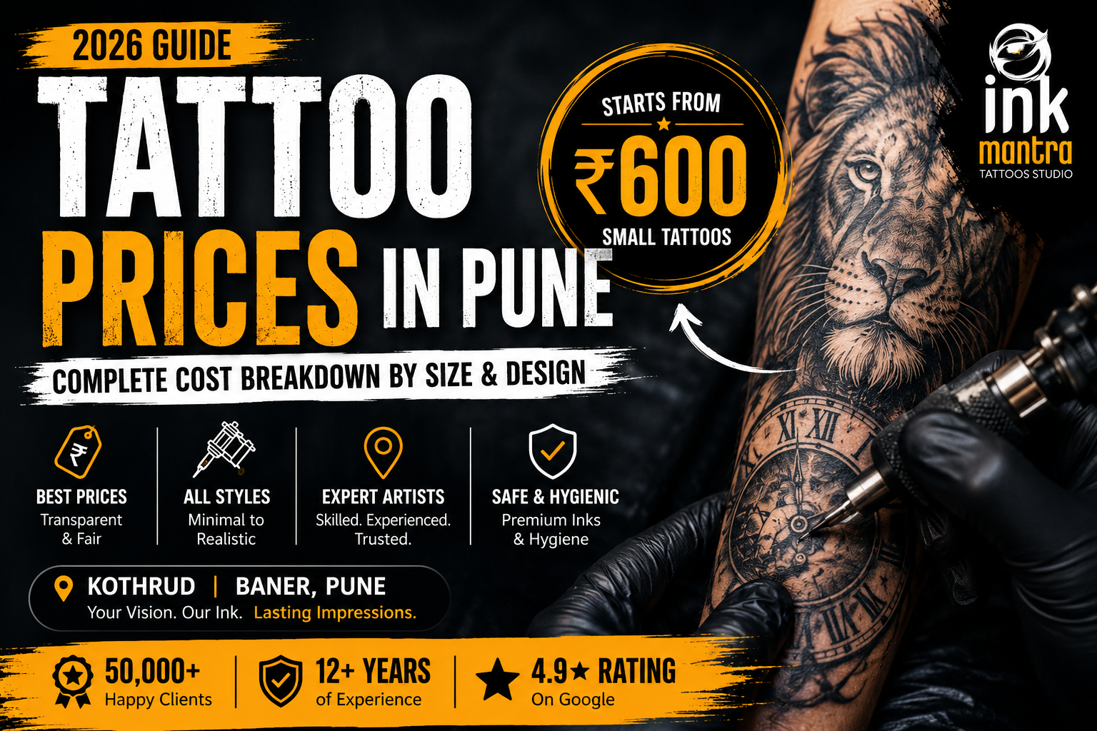 Tattoo Prices in Pune